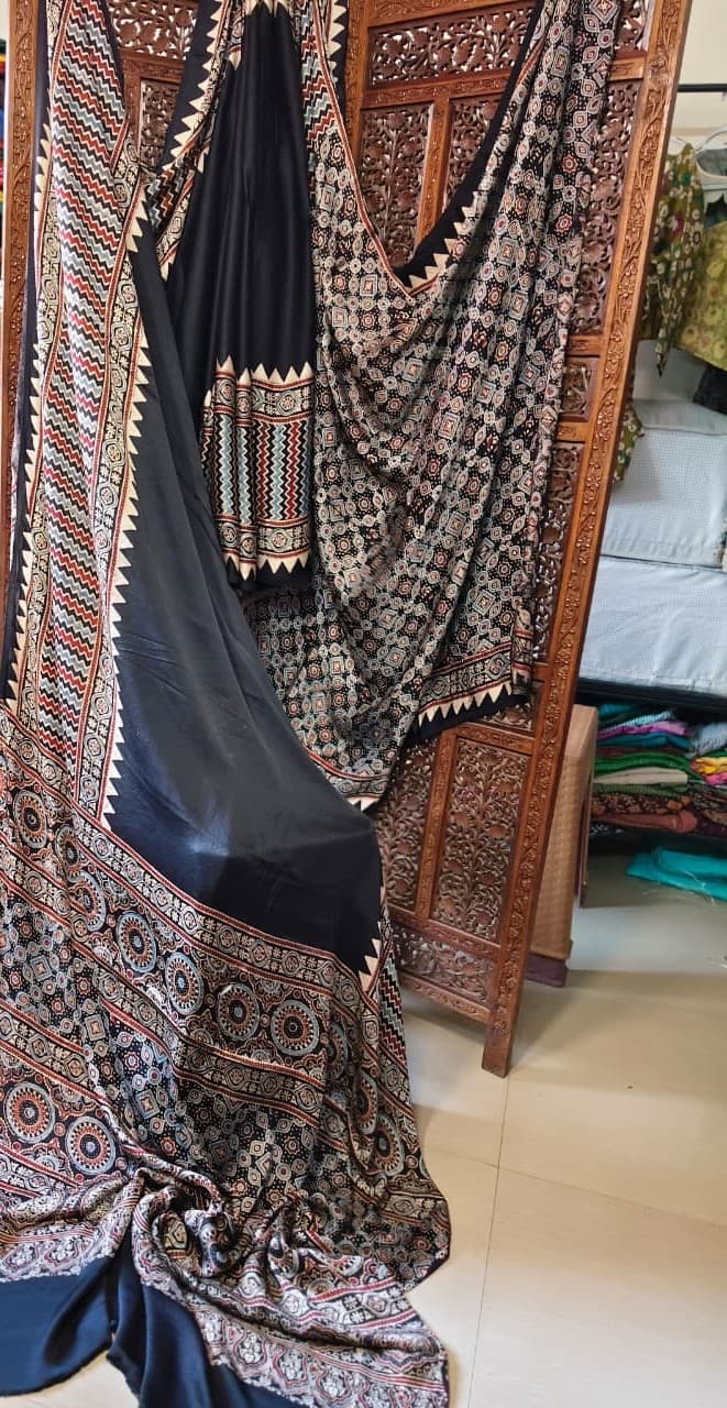ajrakh sarees