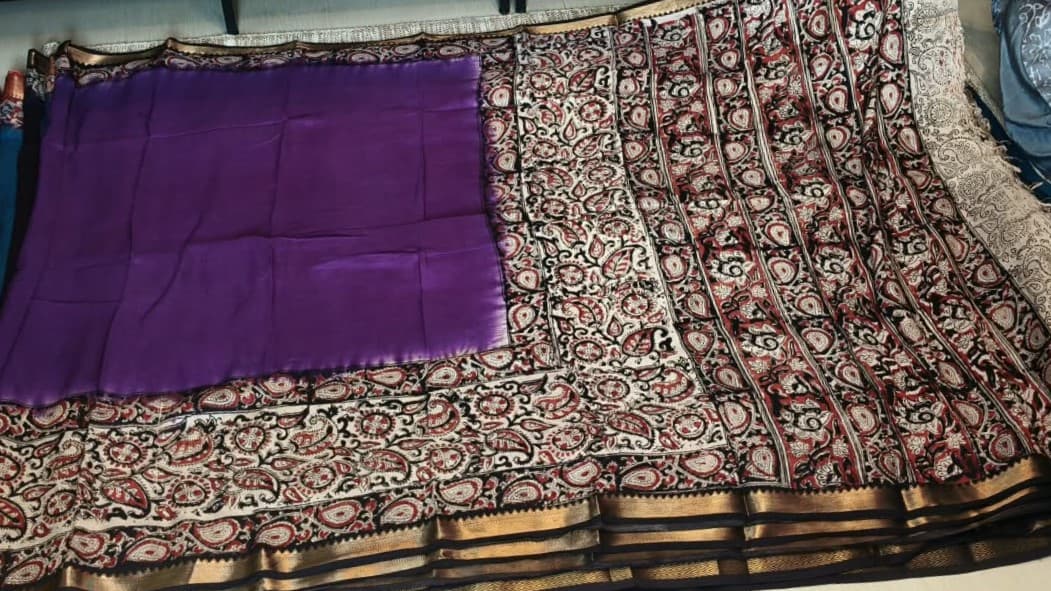 mangalagiri kalamkari saree